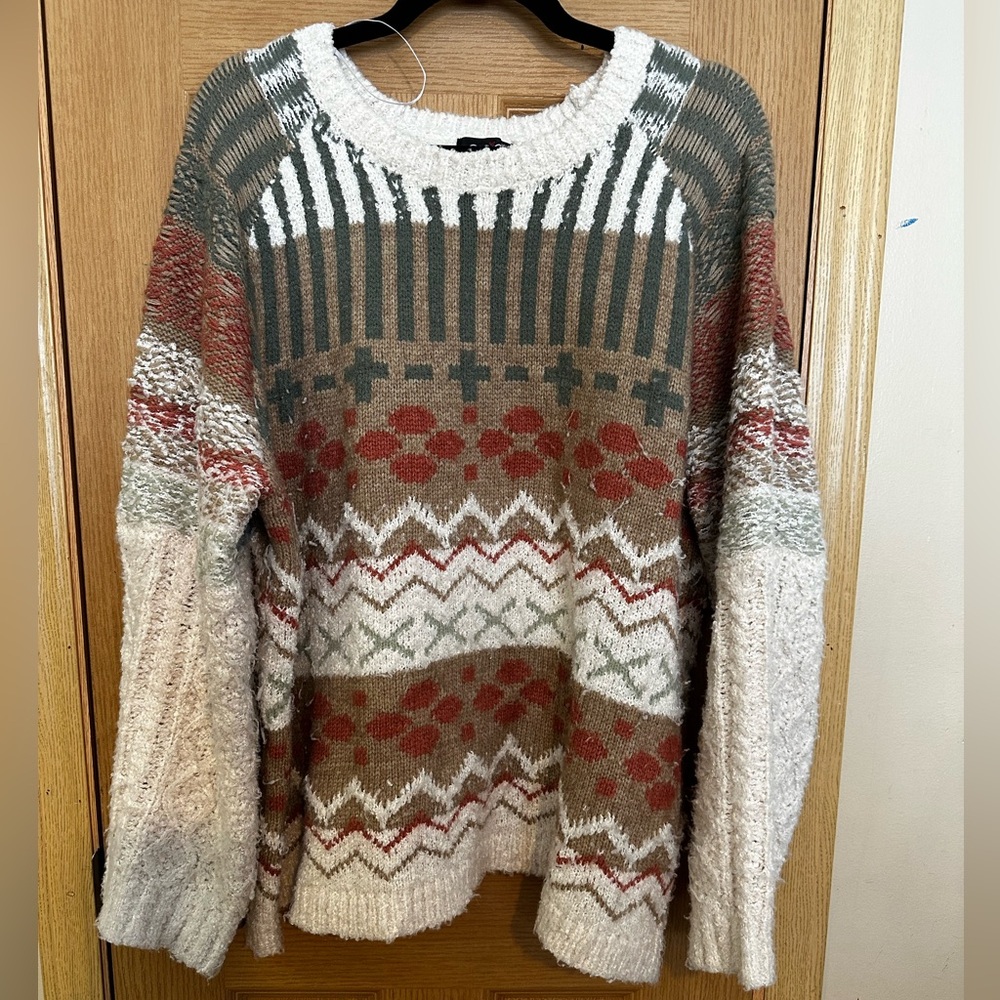 Women's Multicolor Patterned Sweater